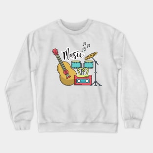 Art musique vintage Crewneck Sweatshirt